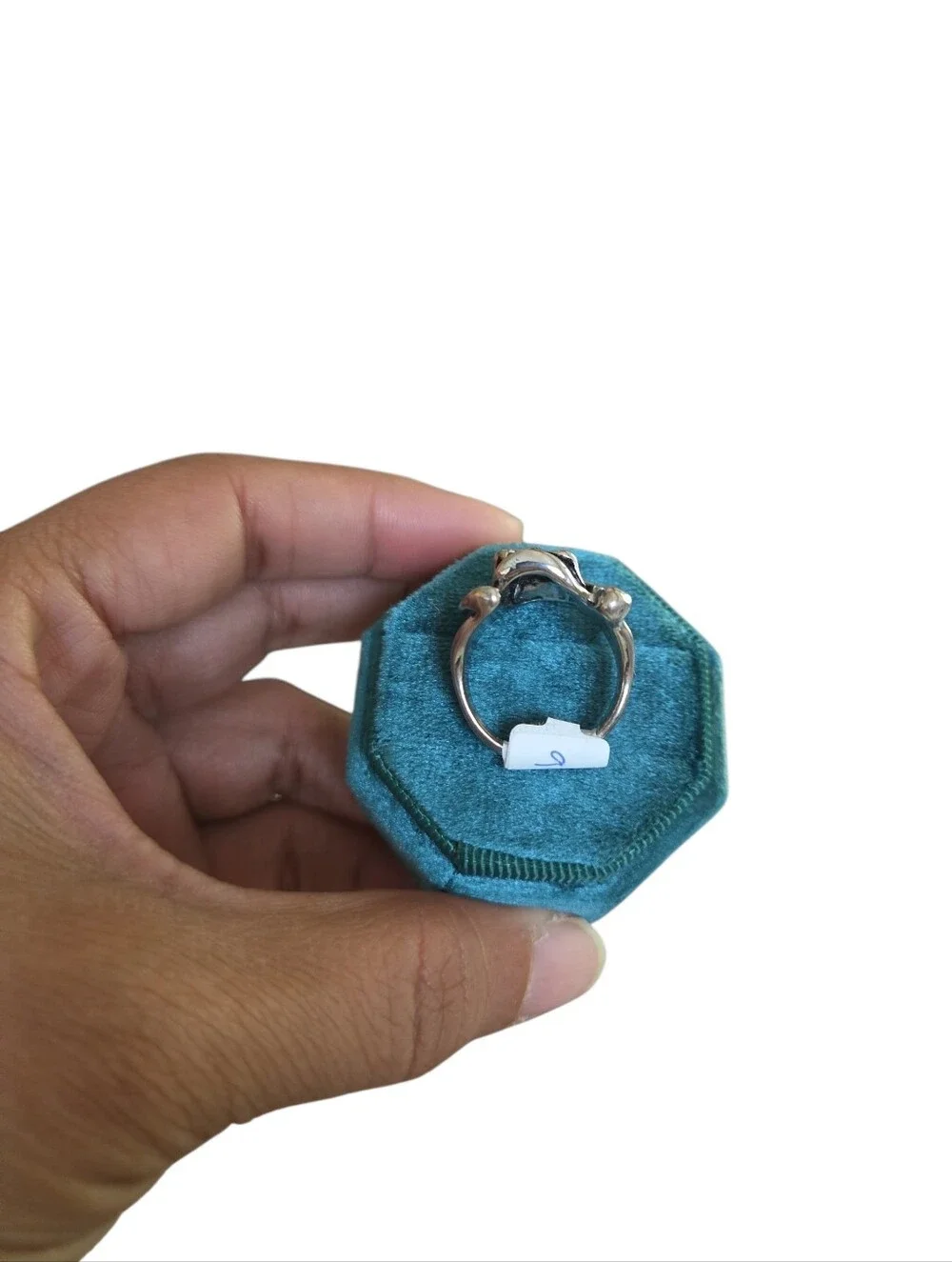 Vintage Size 9 Silver Toned Skull Ring